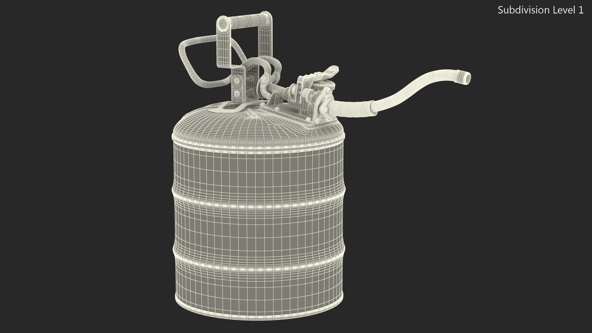 Safety Fuel Can Five Gallon Blue 3D