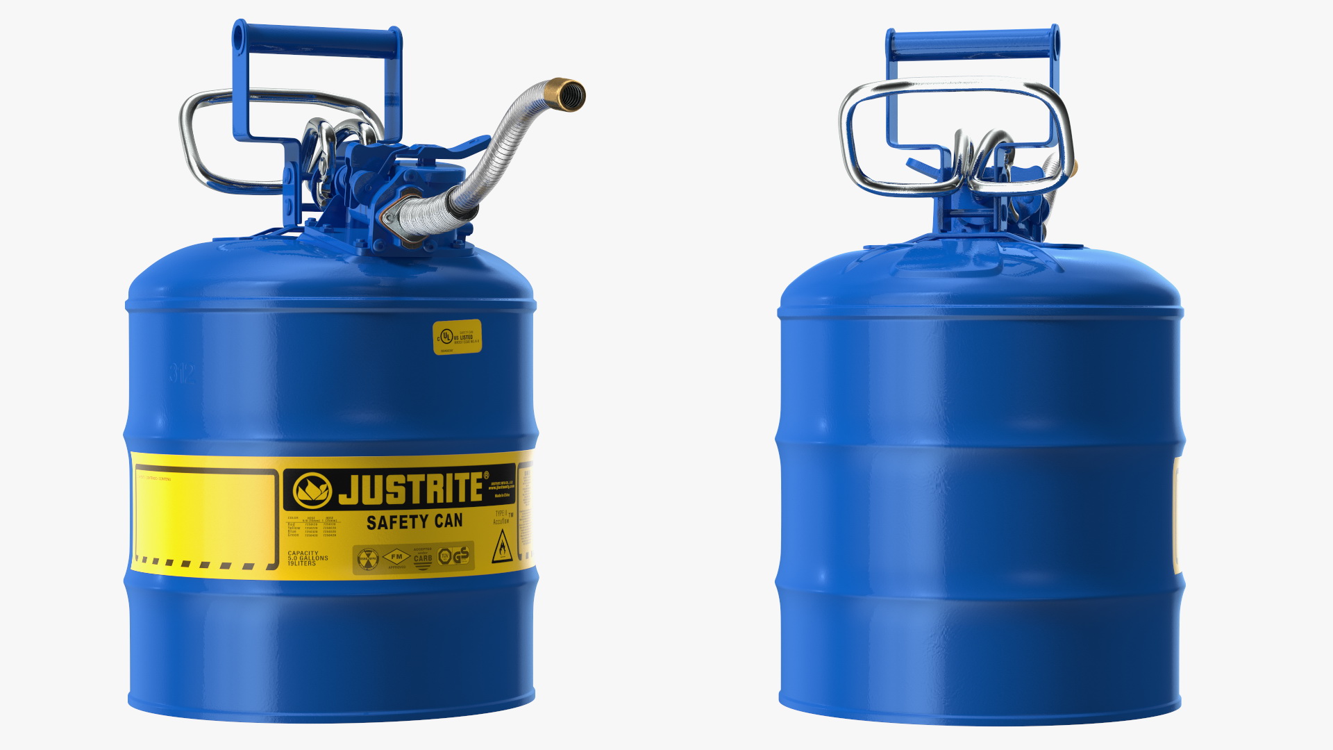 Safety Fuel Can Five Gallon Blue 3D