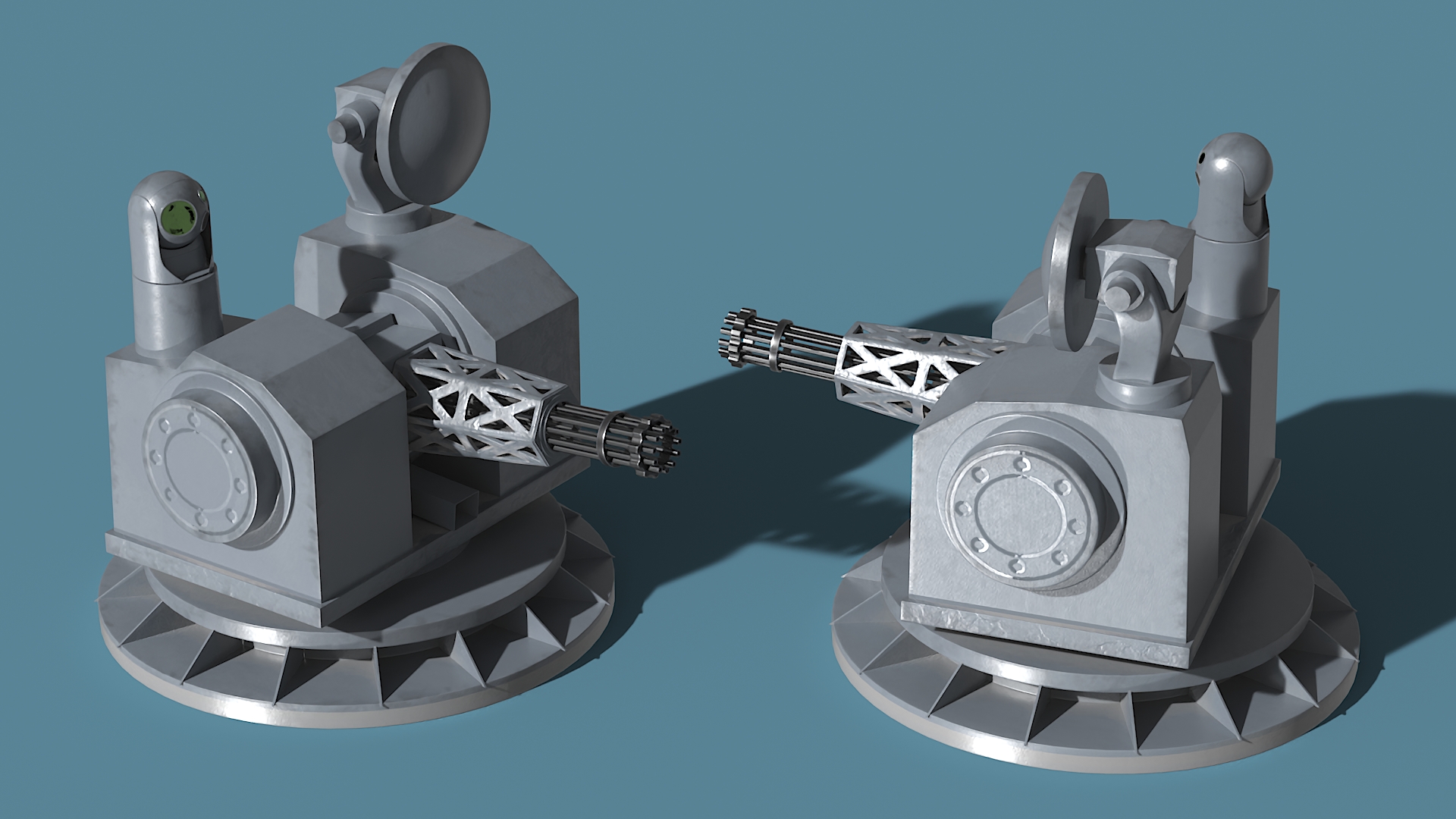 Type 1130 11-Barrel 30mm CIWS 3D model