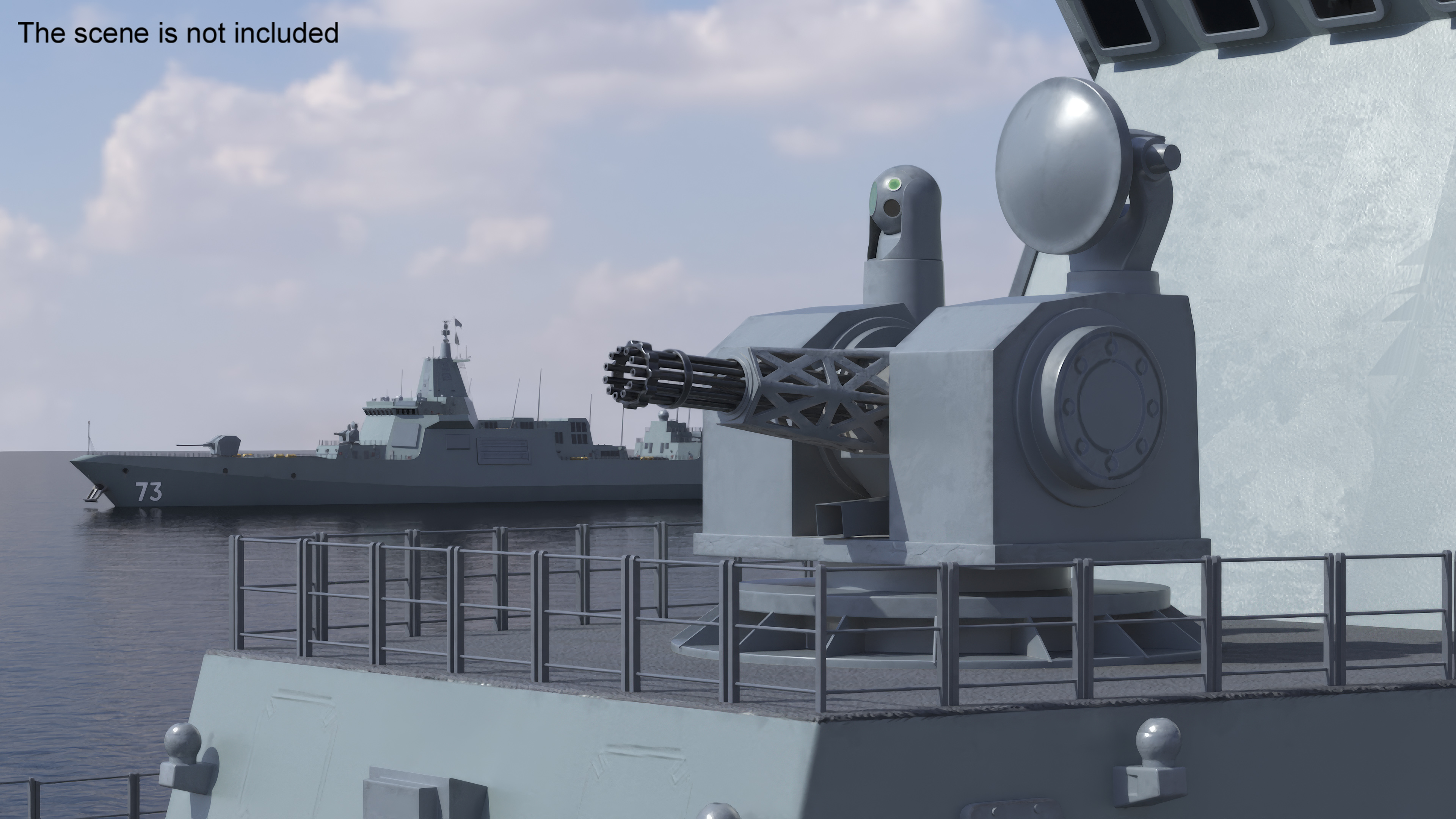 Type 1130 11-Barrel 30mm CIWS 3D model