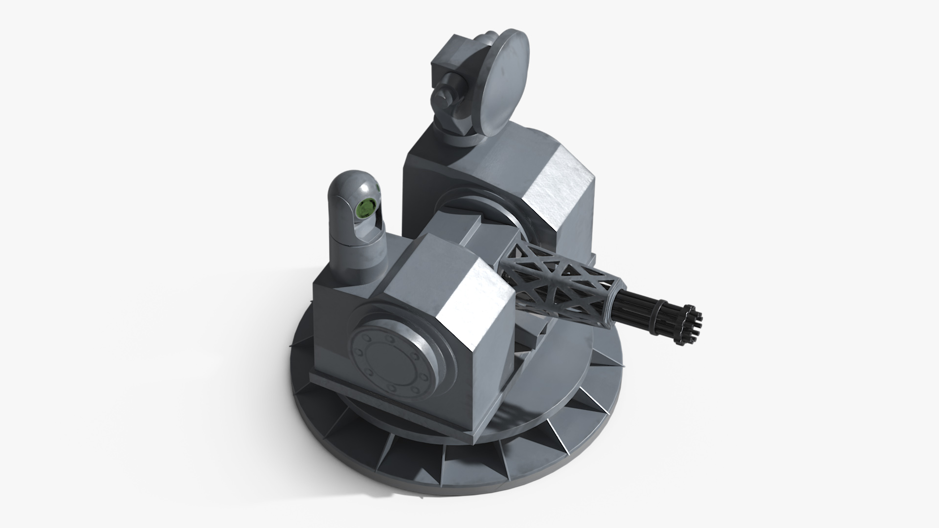 Type 1130 11-Barrel 30mm CIWS 3D model