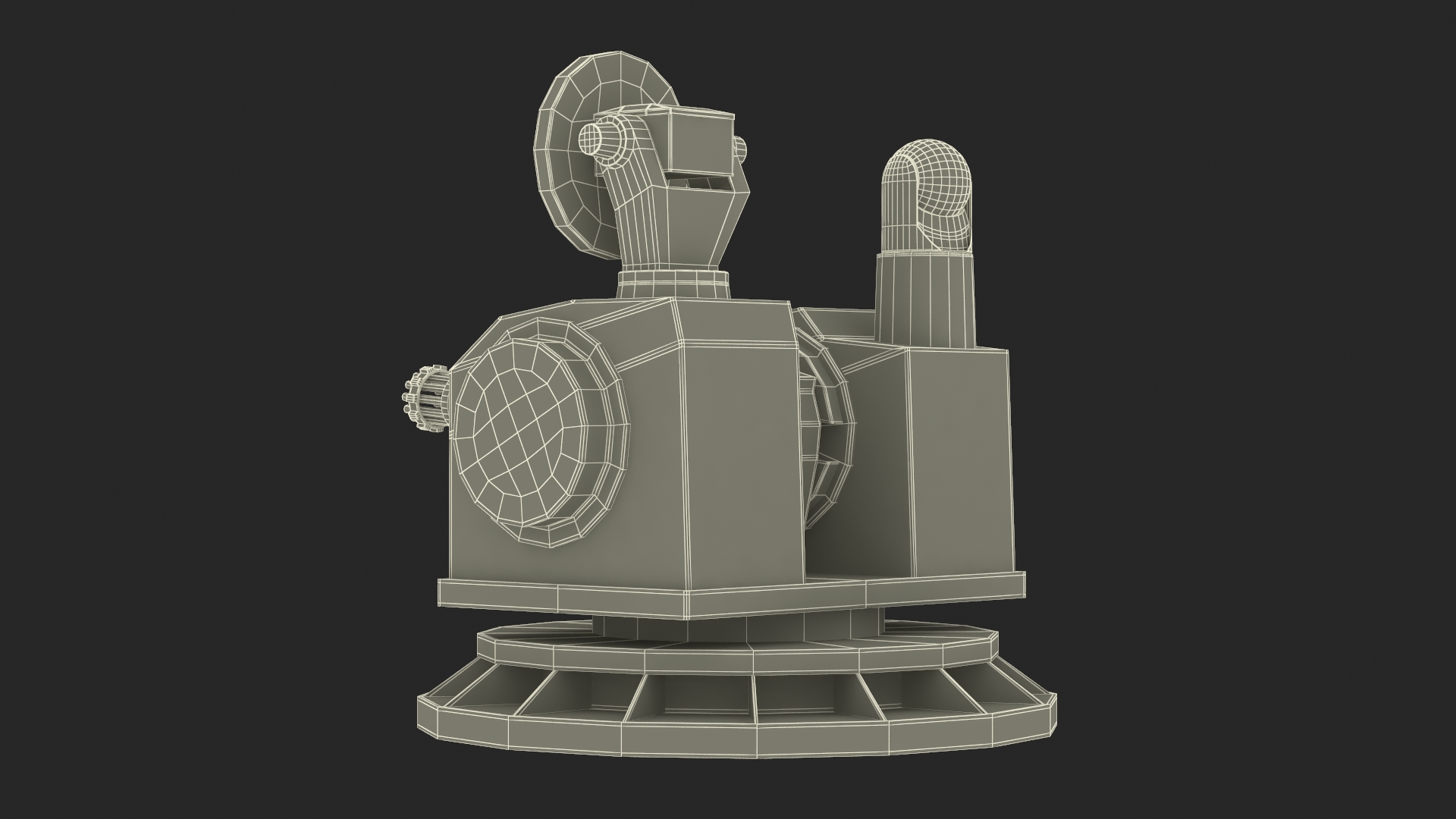 Type 1130 11-Barrel 30mm CIWS 3D model