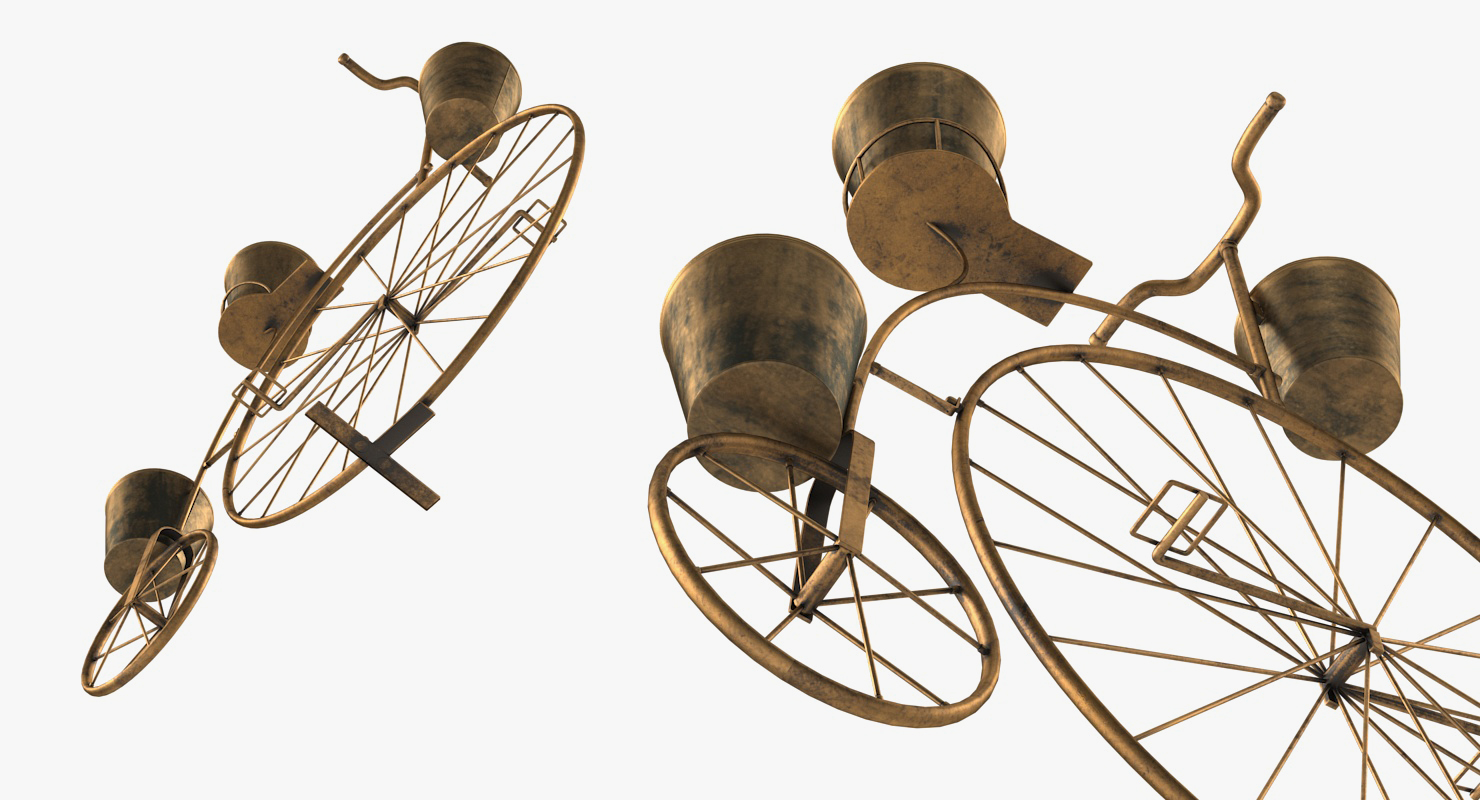 Bicycle Plant Stand 3D model