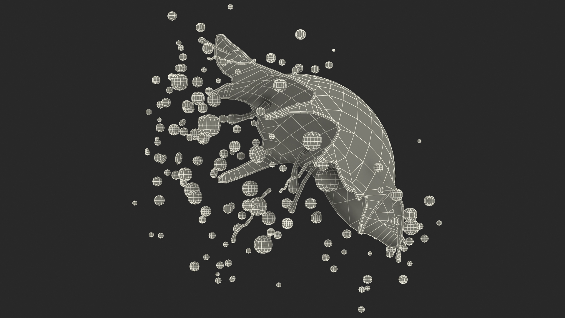 3D model Soap Bubble Burst Stage 7
