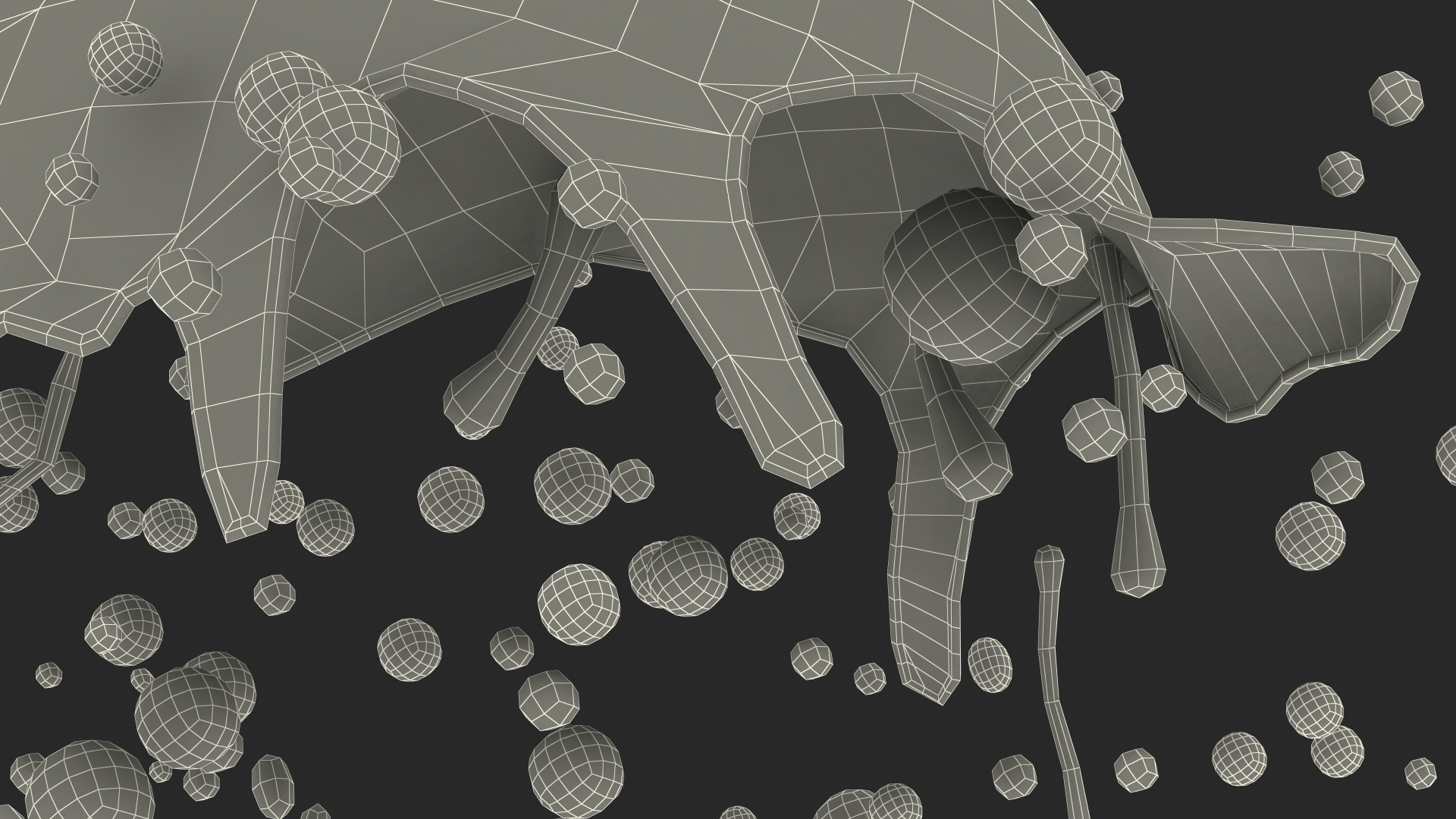 3D model Soap Bubble Burst Stage 7