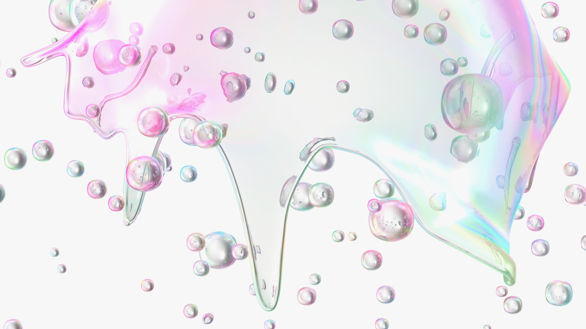 3D model Soap Bubble Burst Stage 7