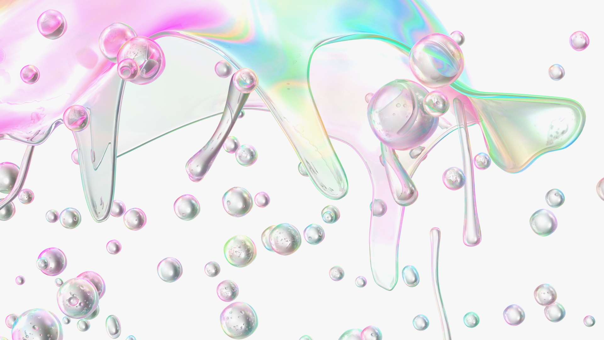 3D model Soap Bubble Burst Stage 7