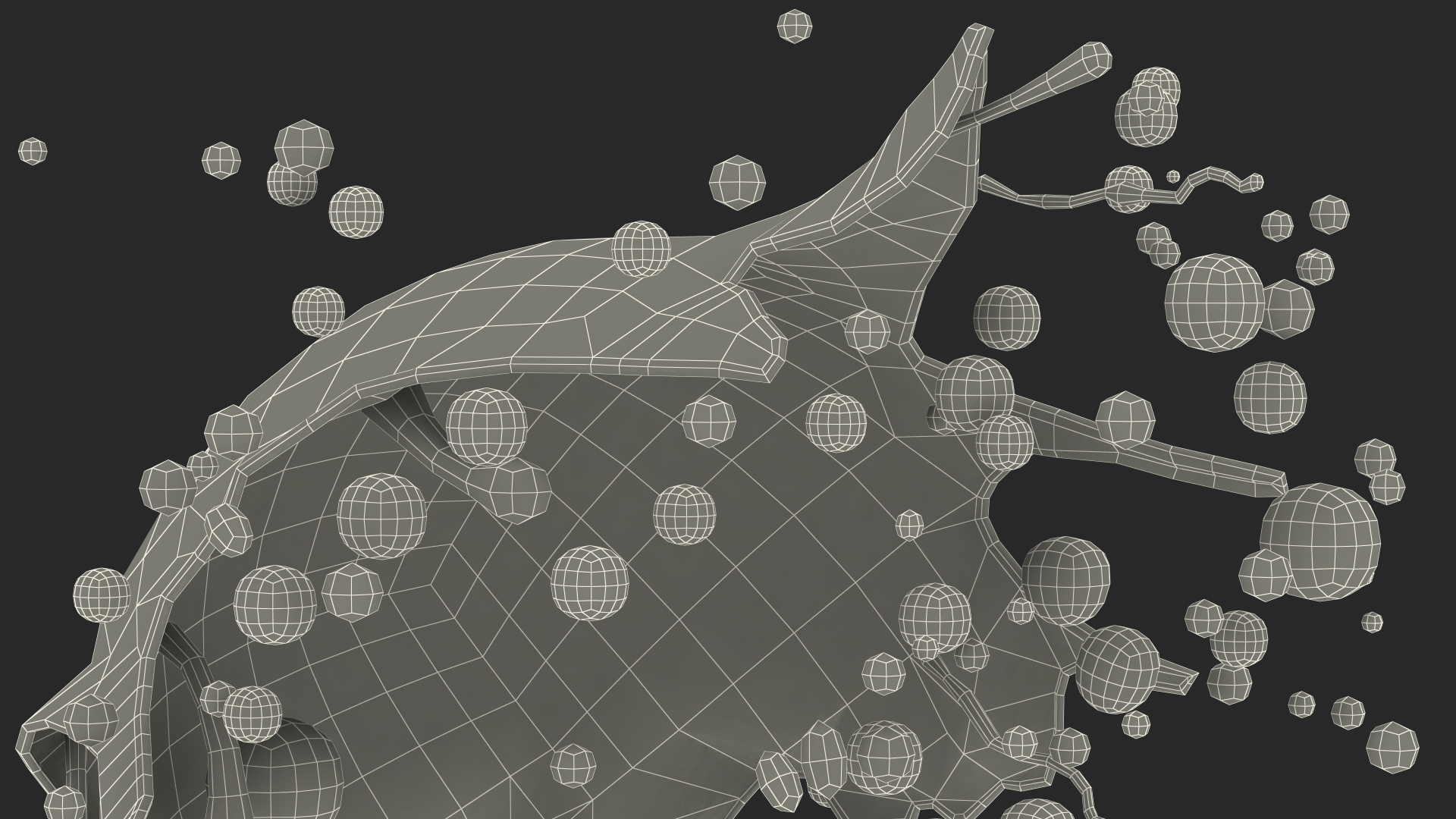 3D model Soap Bubble Burst Stage 7