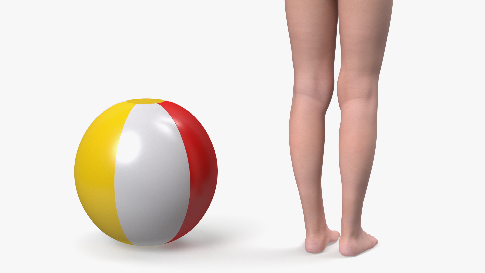 Child Boy Beach Style Rigged for Cinema 4D 3D