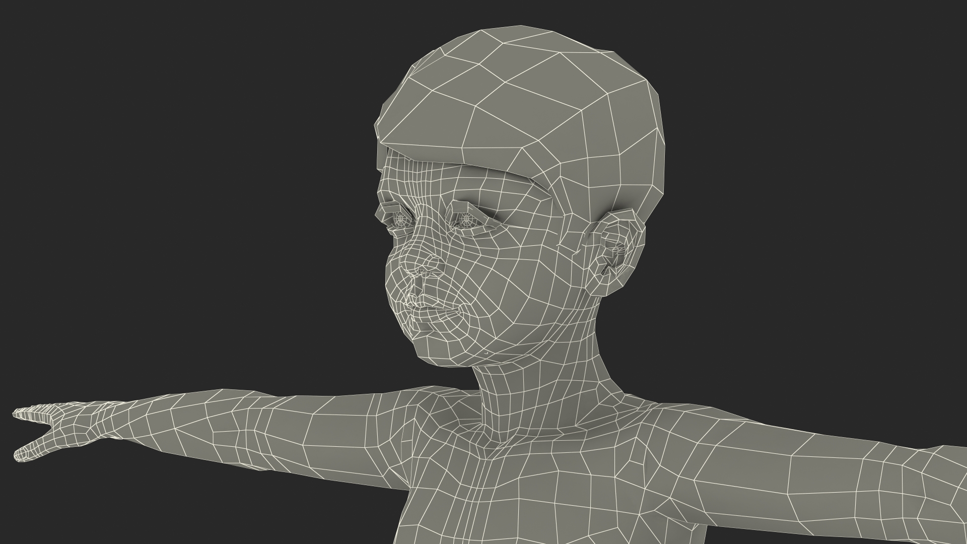 Child Boy Beach Style Rigged for Cinema 4D 3D