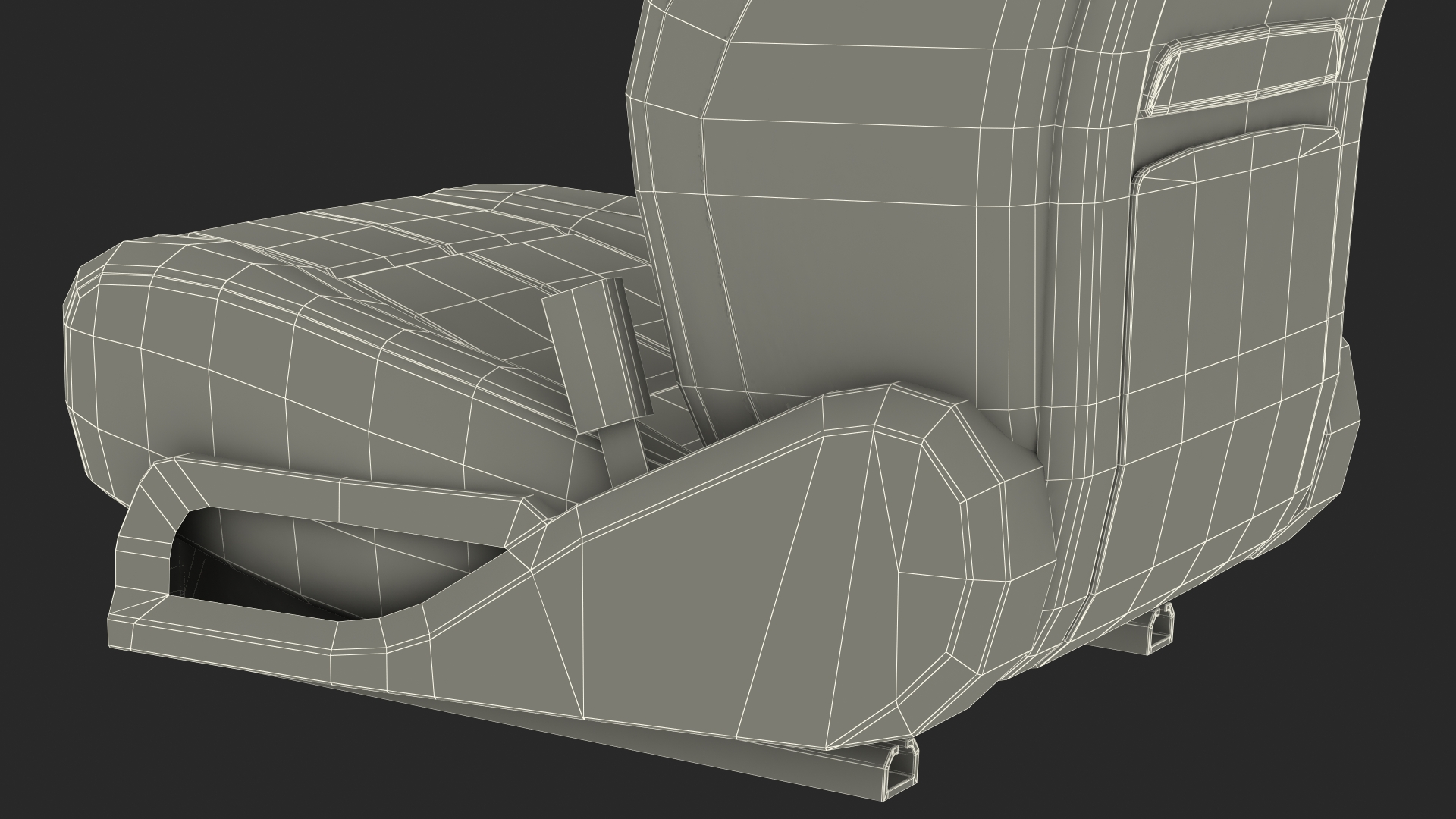 3D Luxury Car Front Seat