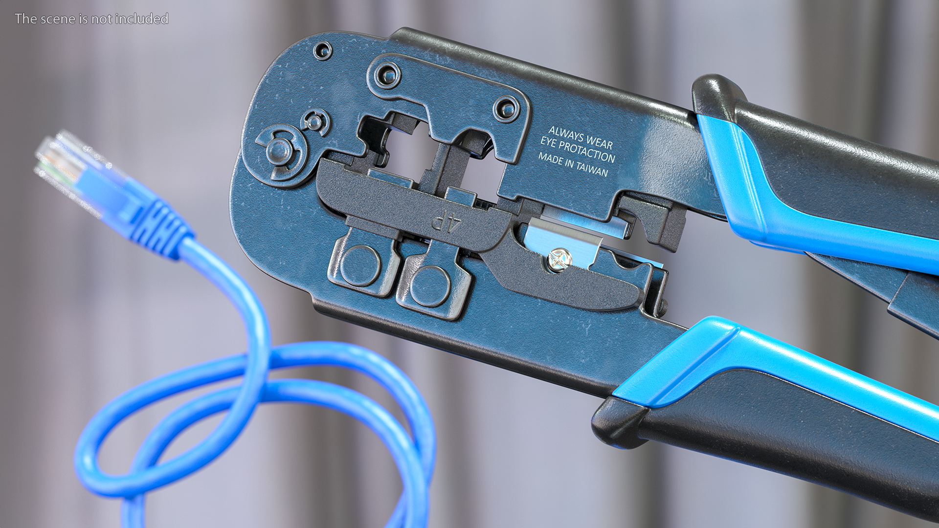 3D Multifunctional Network RJ45 Crimping Pliers Rigged
