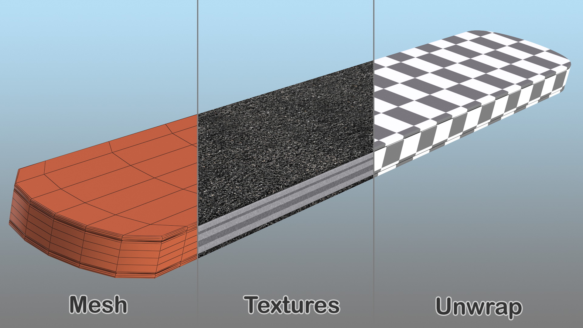 3D Nail File Cushioned Board Double Sided model