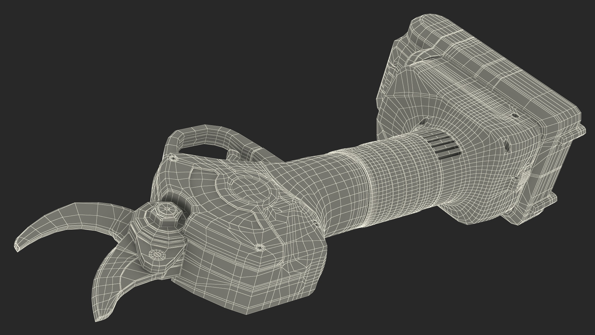 Red Cordless Pruner 3D model