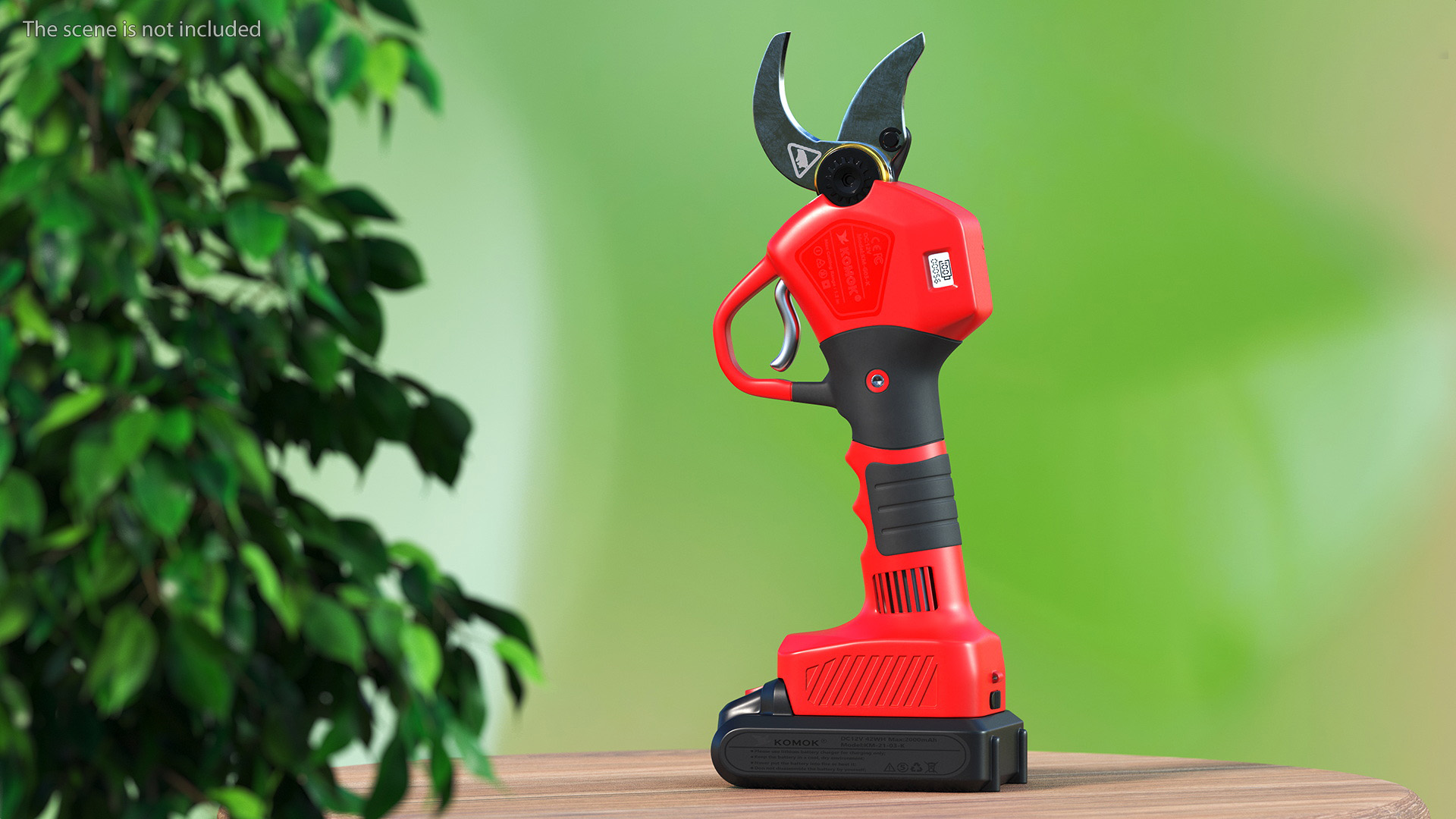 Red Cordless Pruner 3D model
