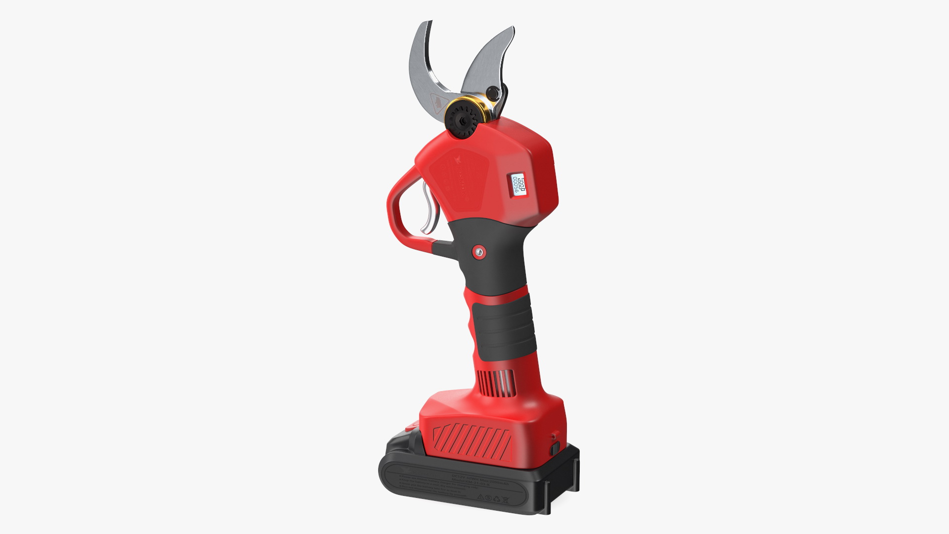 Red Cordless Pruner 3D model