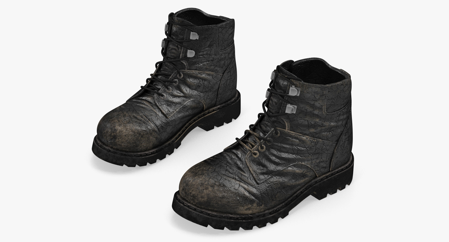 3D Vintage Boots model