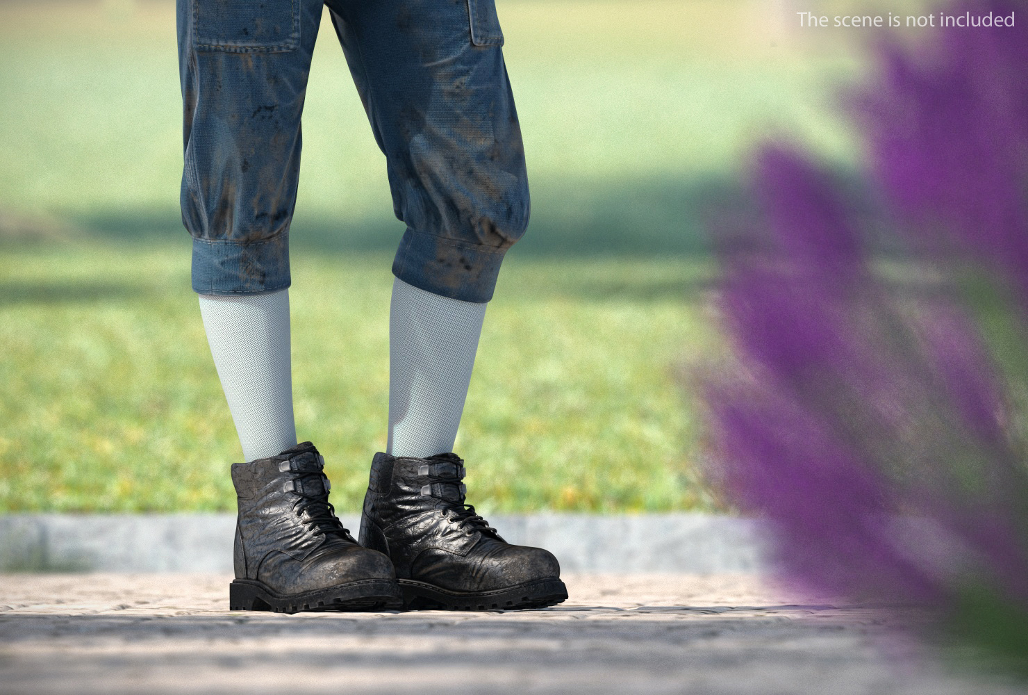 3D Vintage Boots model