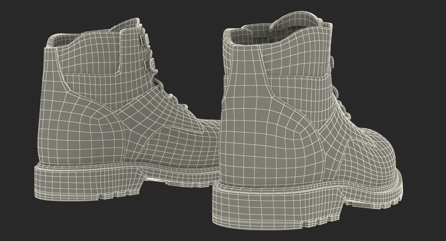3D Vintage Boots model