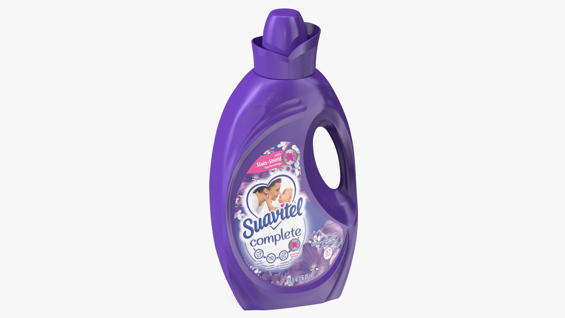 Suavitel Lavender Liquid Fabric Softener Medium 3D