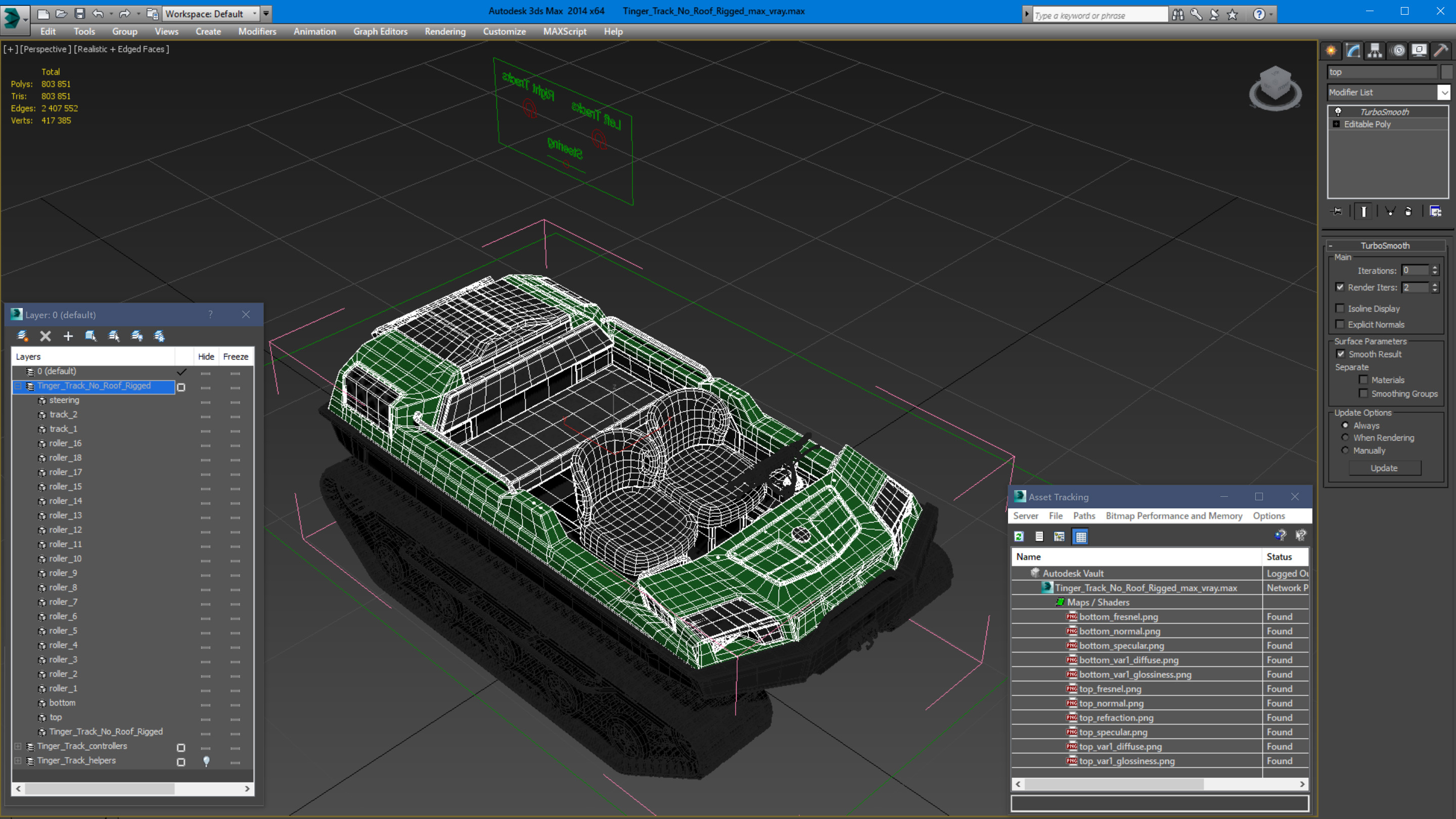 Tinger Track No Roof Rigged 3D