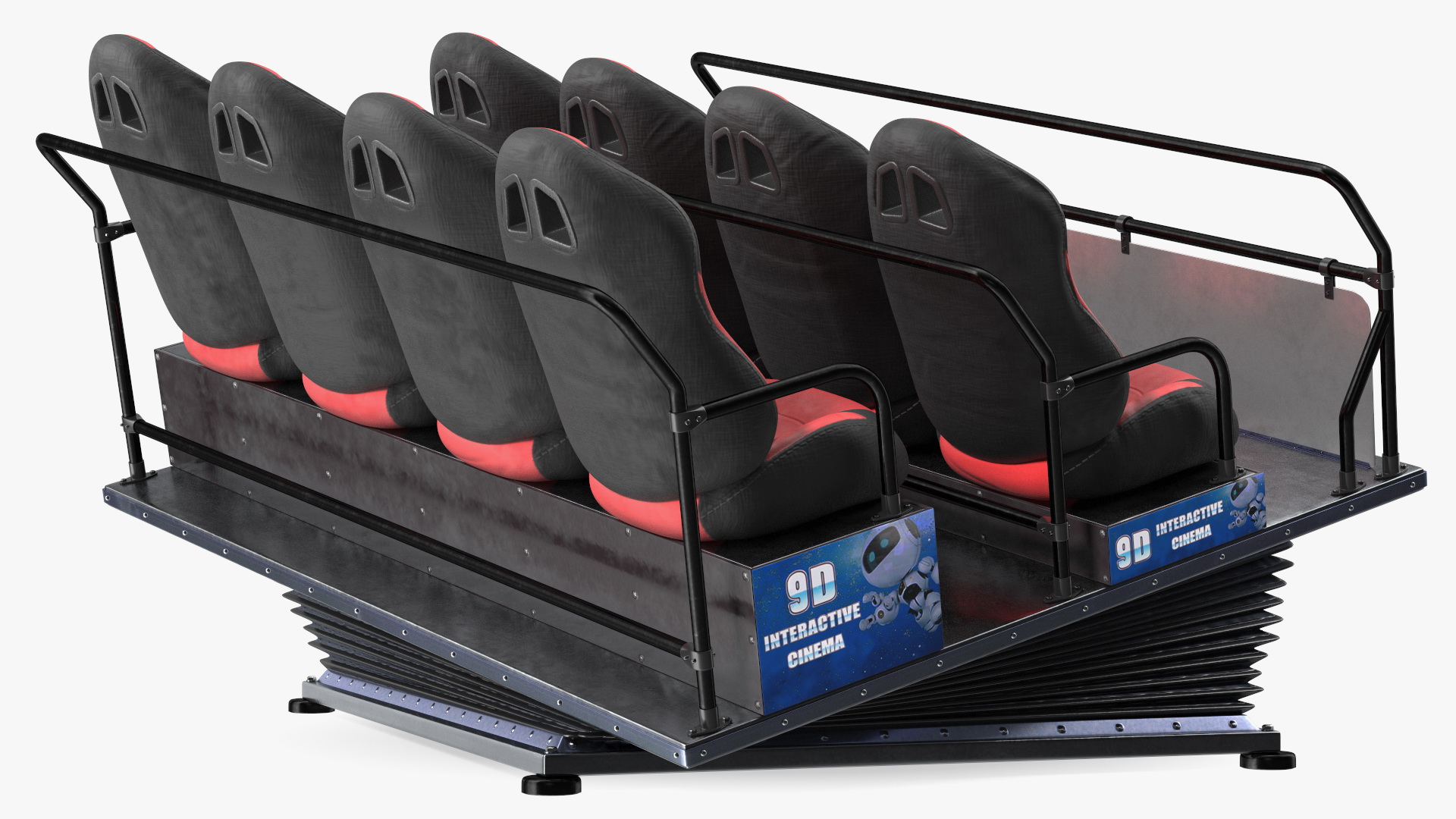 3D model Virtual Reality Game Machine 9D Cinema Rigged