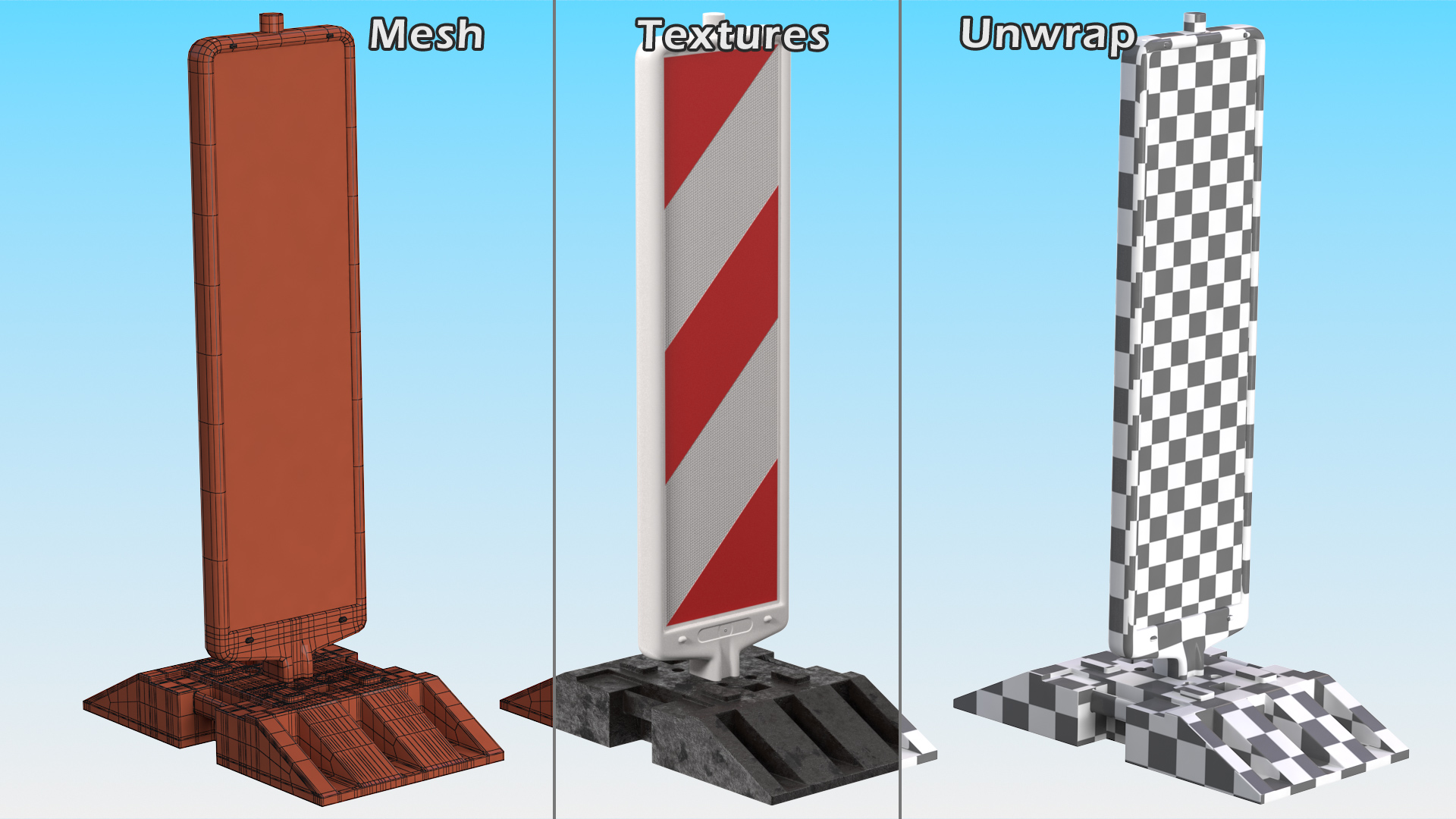 3D Reflective Beacon for Roadworks Type 2 model