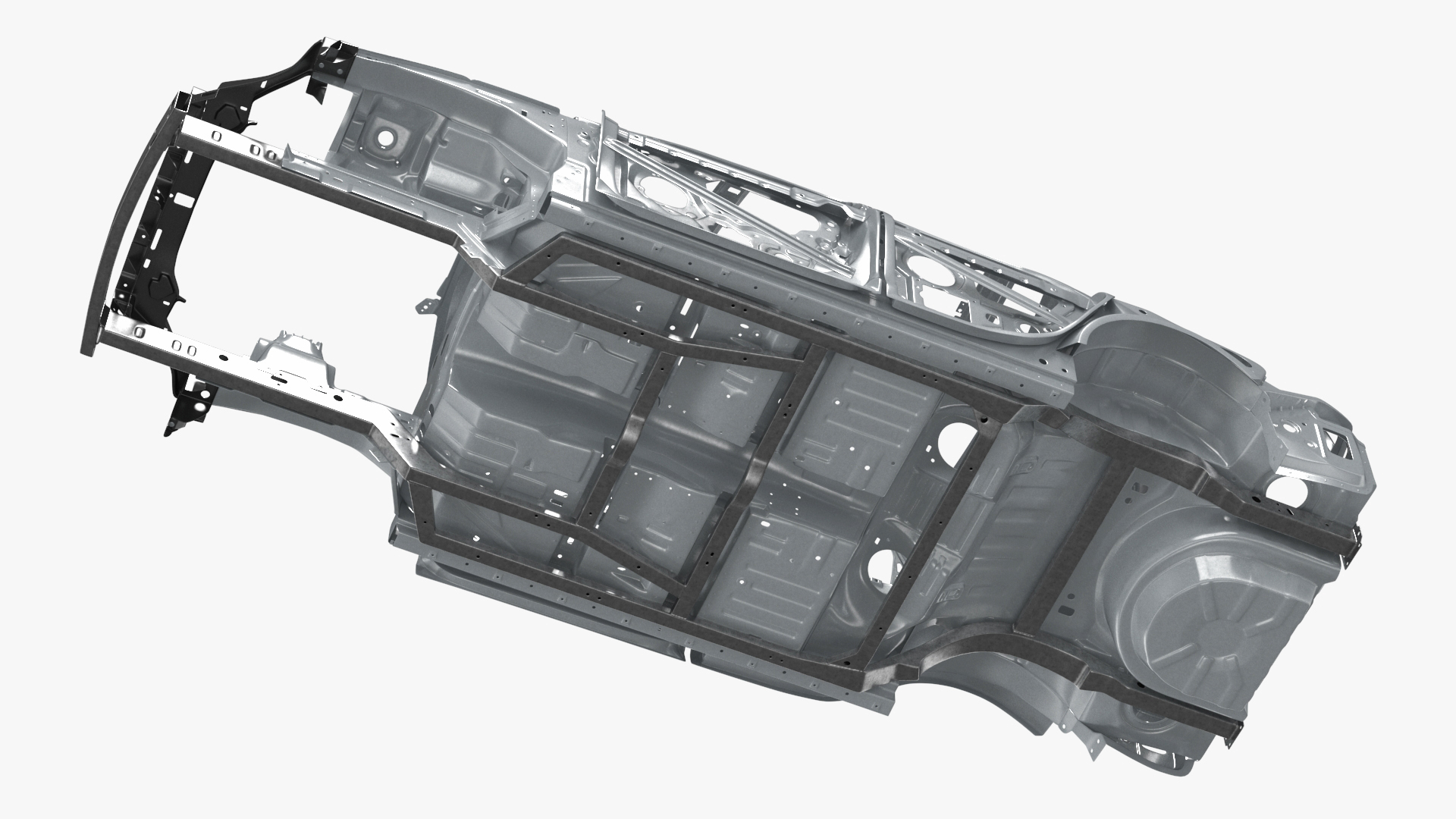 Sedan Framework Rigged 3D