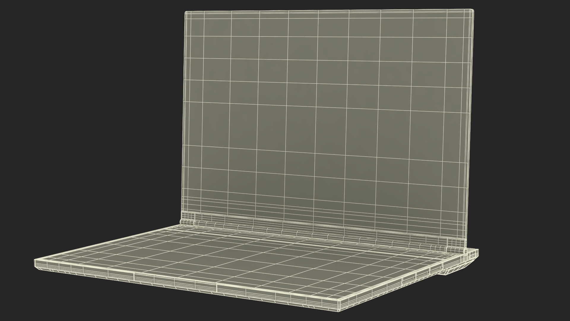 Futuristic Holographic Laptop 3D model