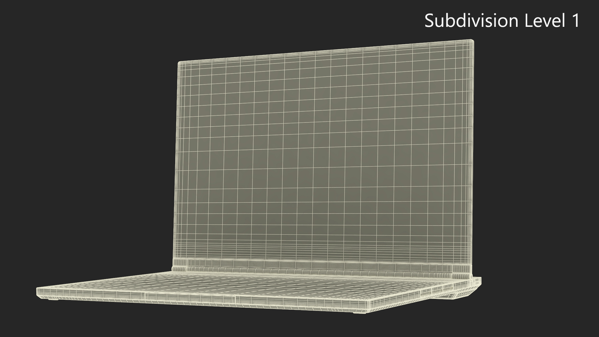 Futuristic Holographic Laptop 3D model