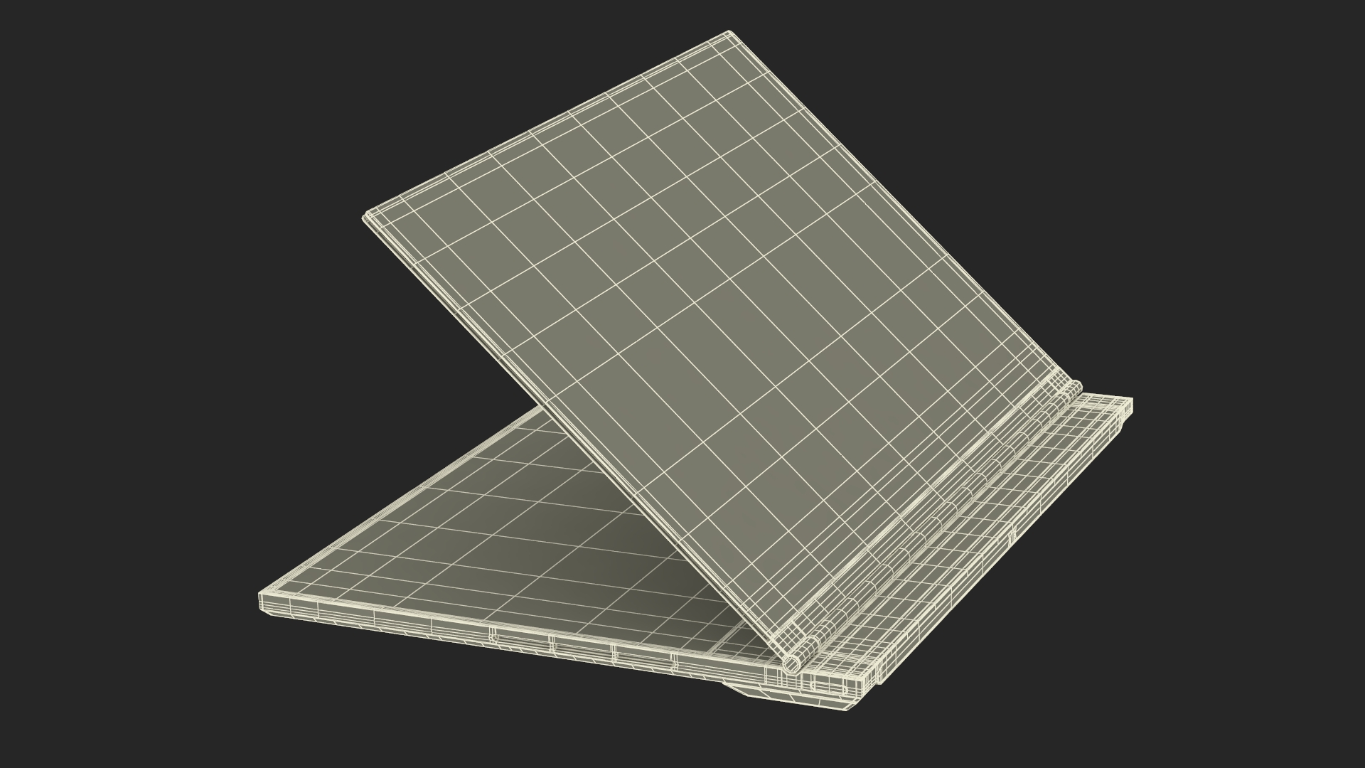 Futuristic Holographic Laptop 3D model