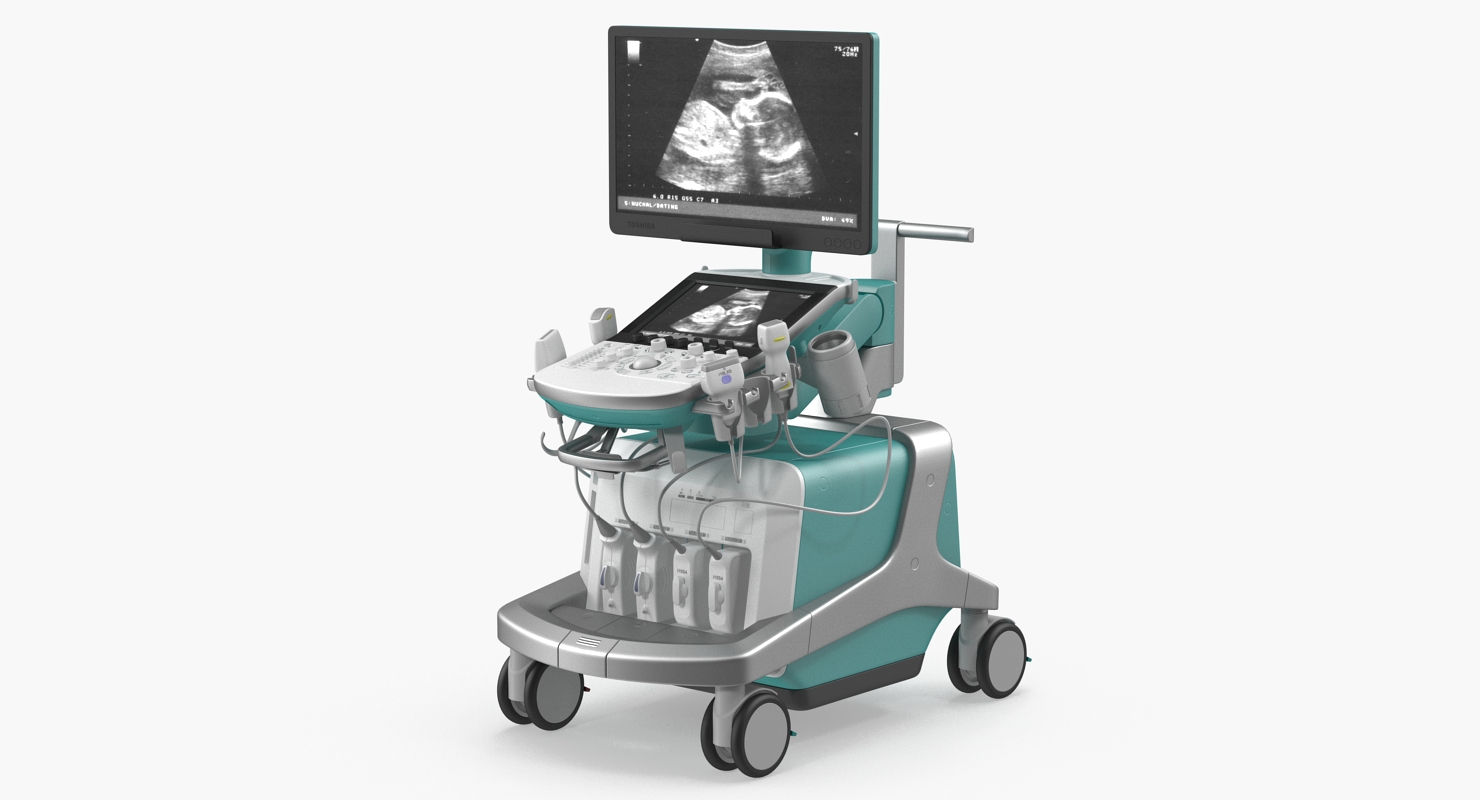 3D Ultrasound Machine Generic Rigged model