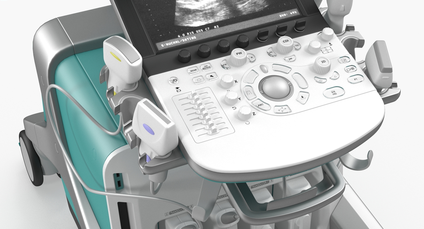 3D Ultrasound Machine Generic Rigged model