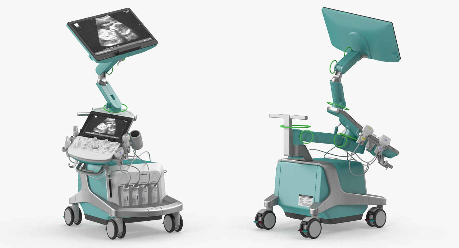 3D Ultrasound Machine Generic Rigged model