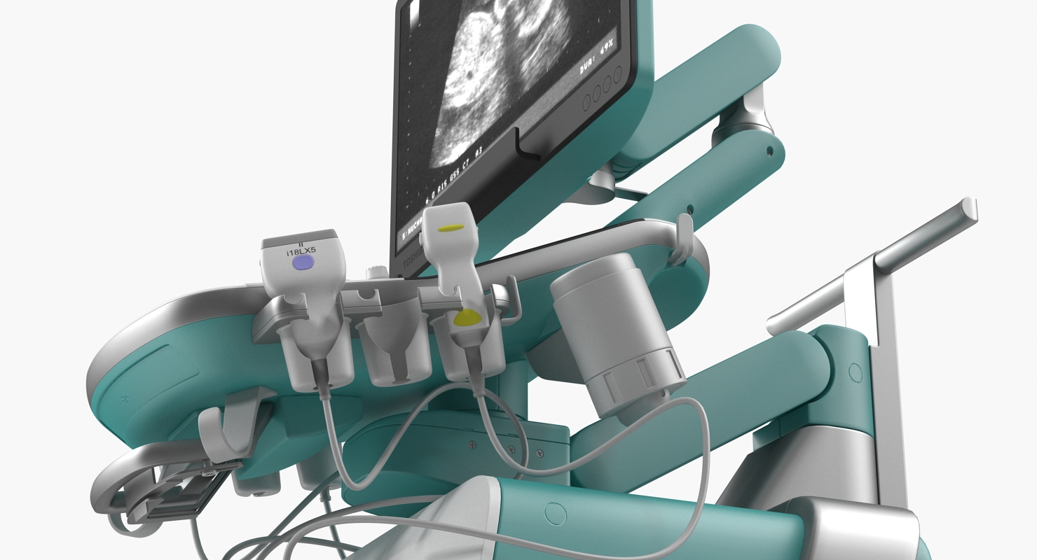 3D Ultrasound Machine Generic Rigged model