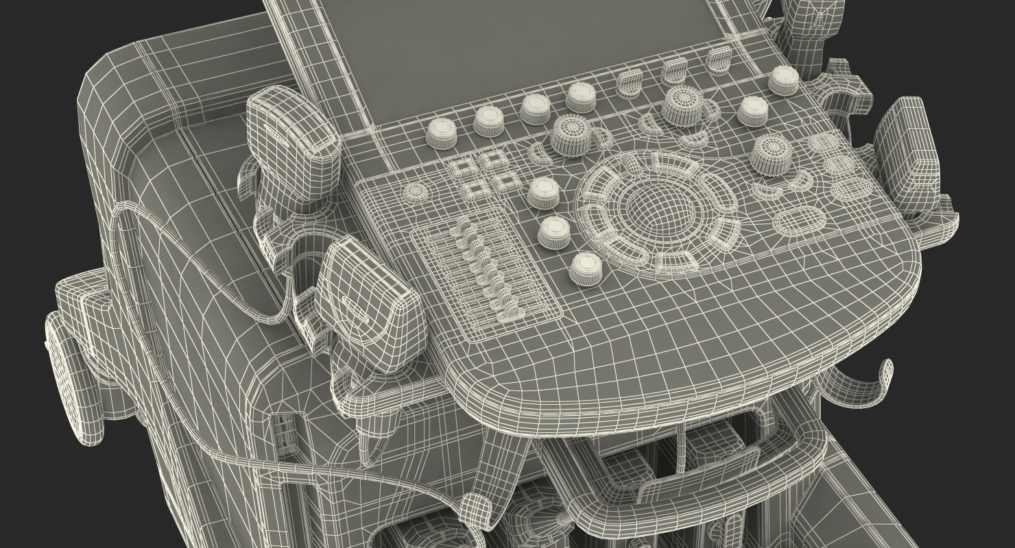 3D Ultrasound Machine Generic Rigged model