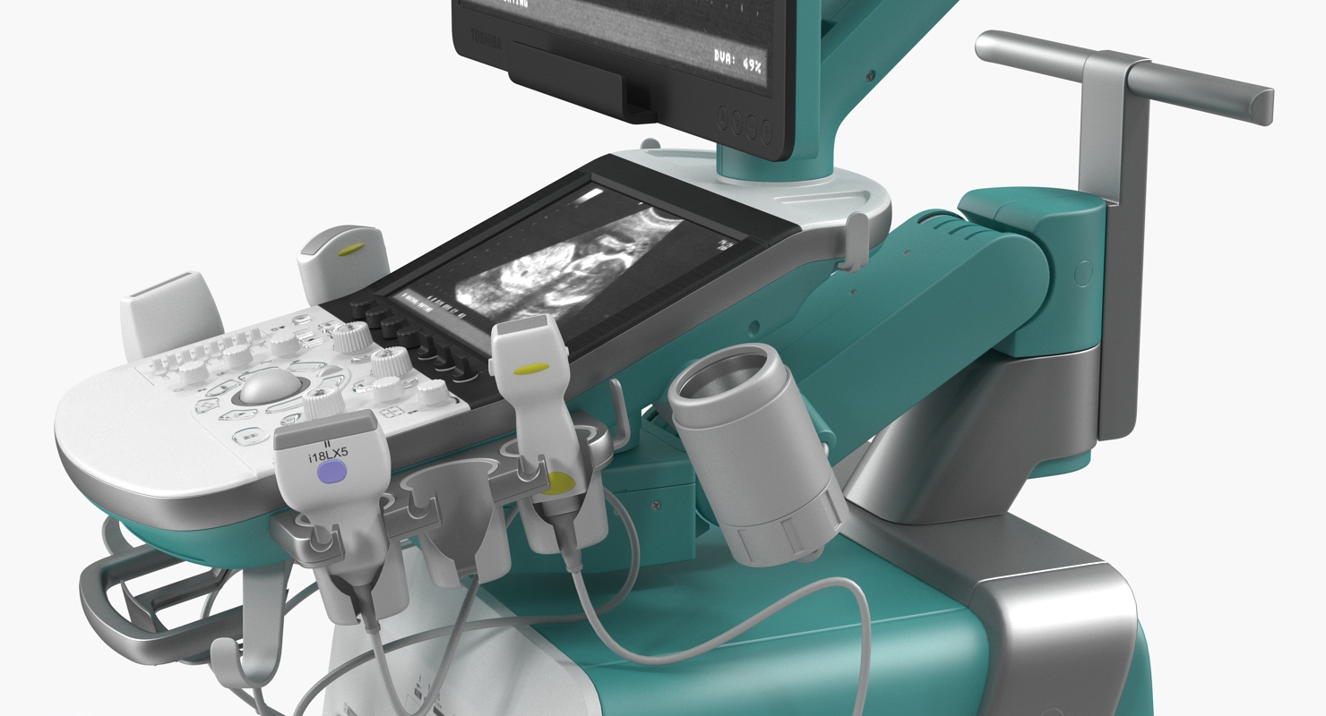 3D Ultrasound Machine Generic Rigged model