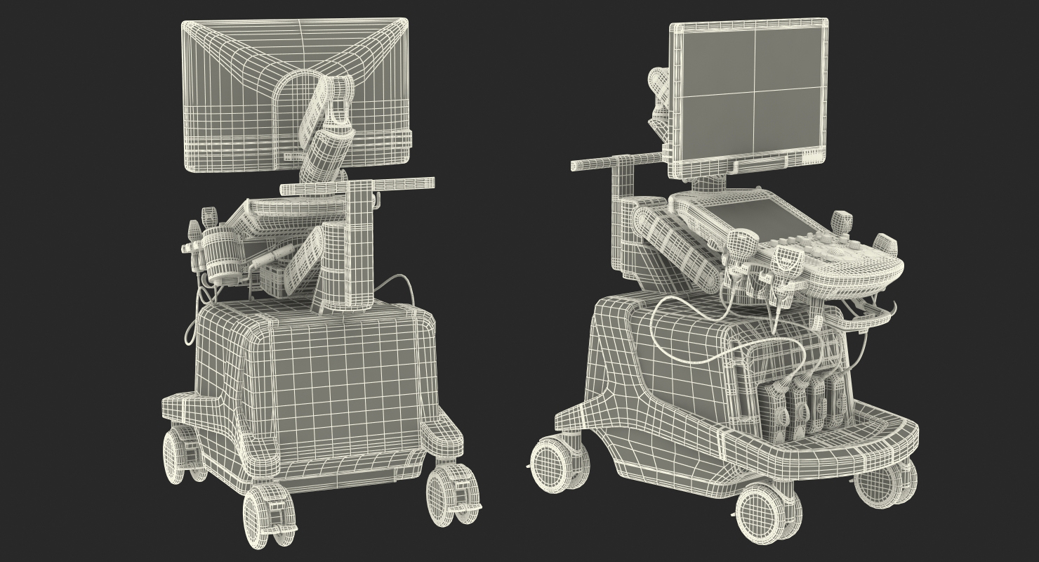 3D Ultrasound Machine Generic Rigged model