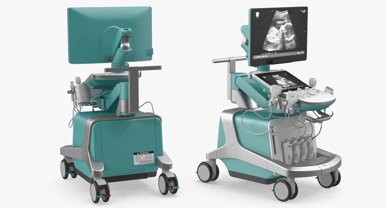 3D Ultrasound Machine Generic Rigged model