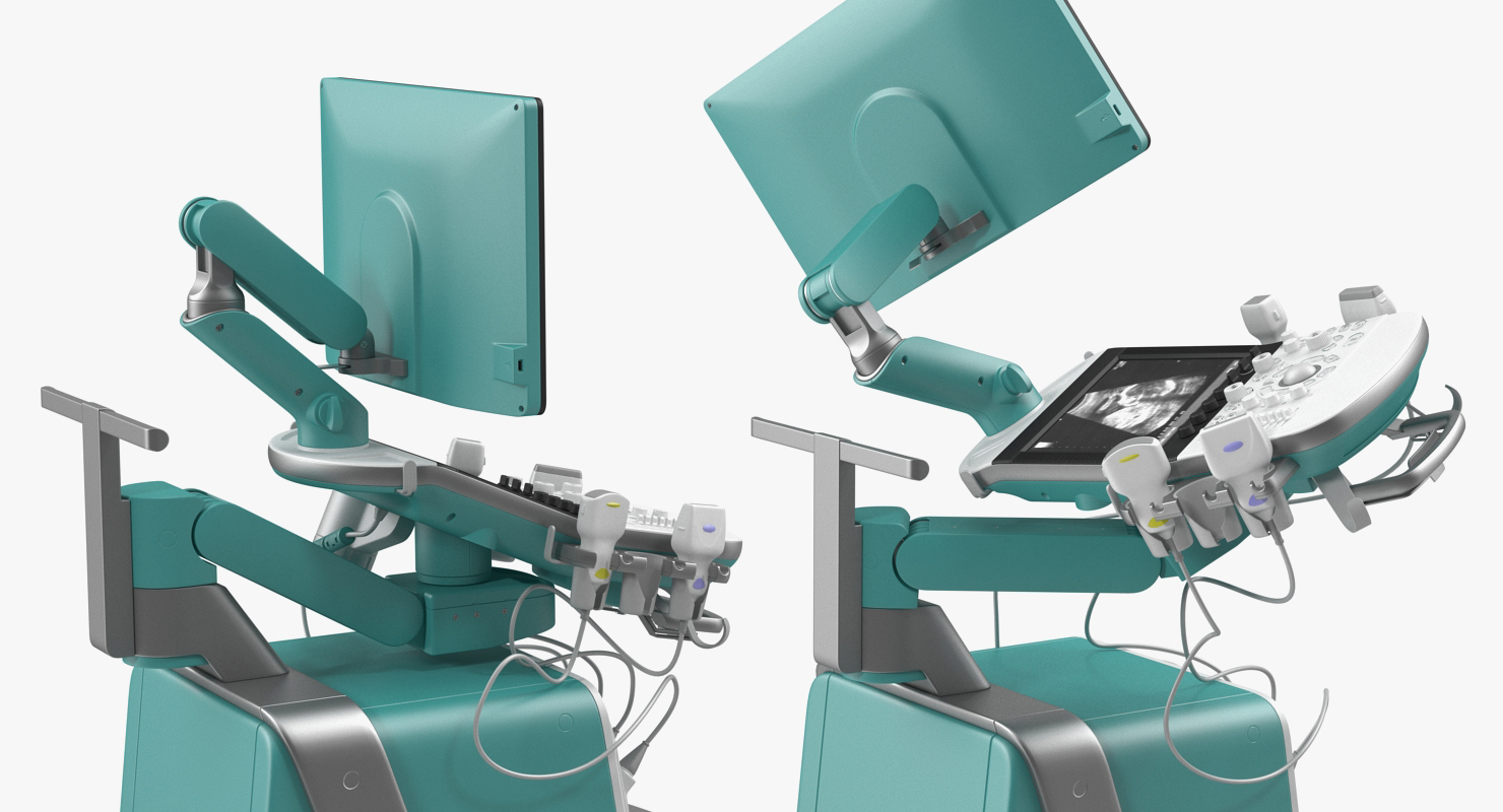 3D Ultrasound Machine Generic Rigged model