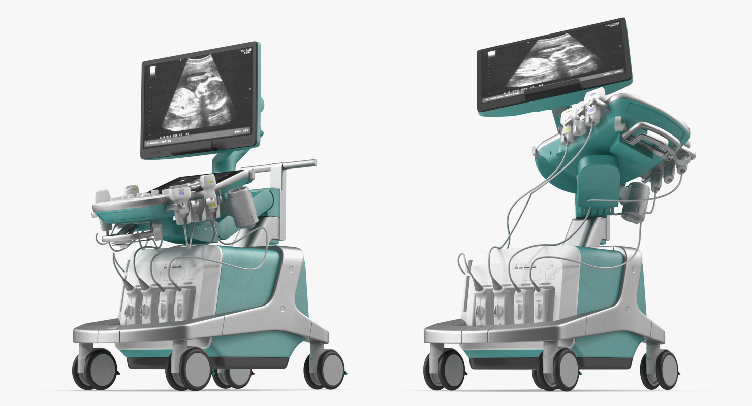 3D Ultrasound Machine Generic Rigged model