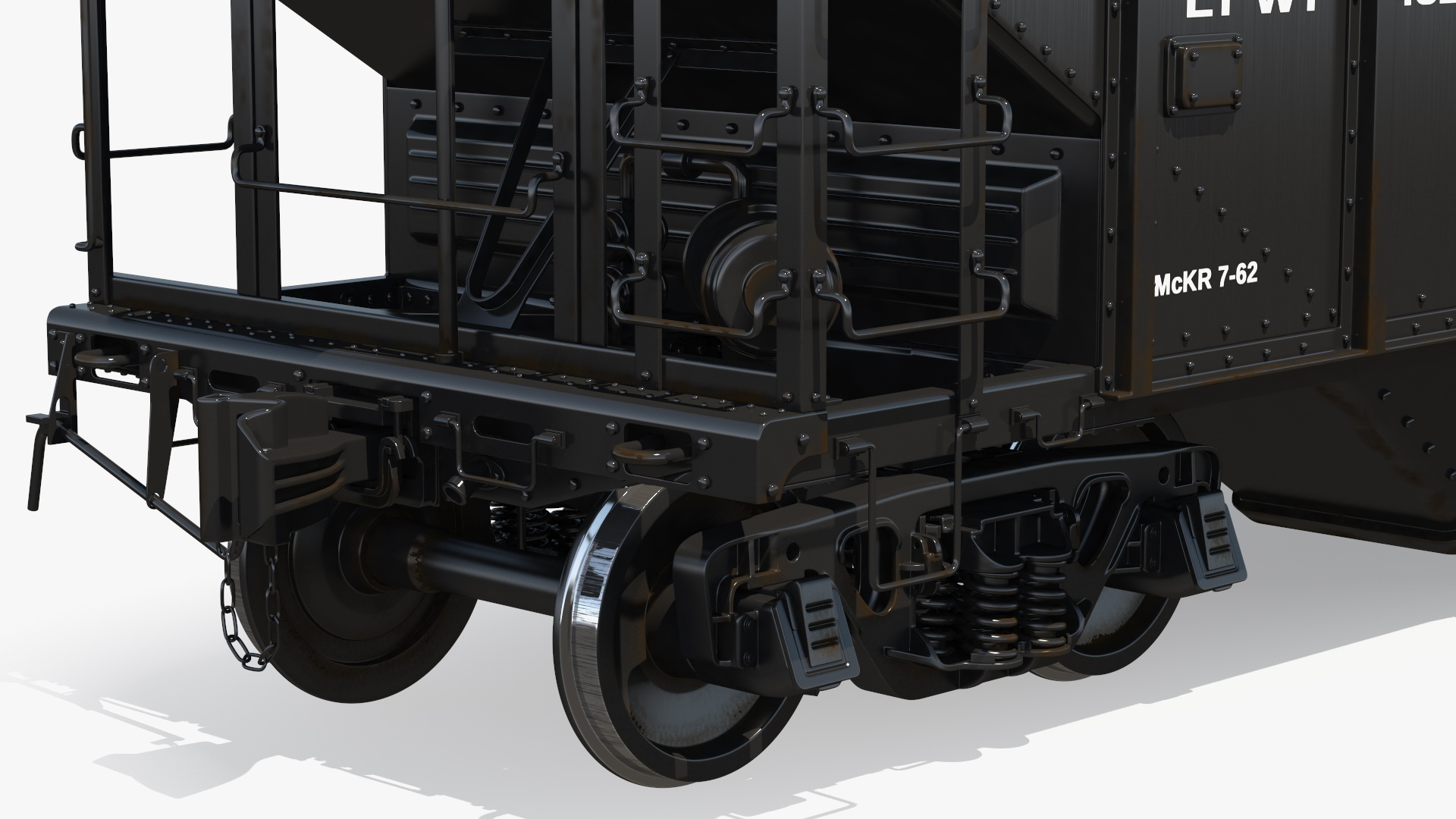 3D Norfolk Southern ES44AC Locomotive with Coal Hopper Cars