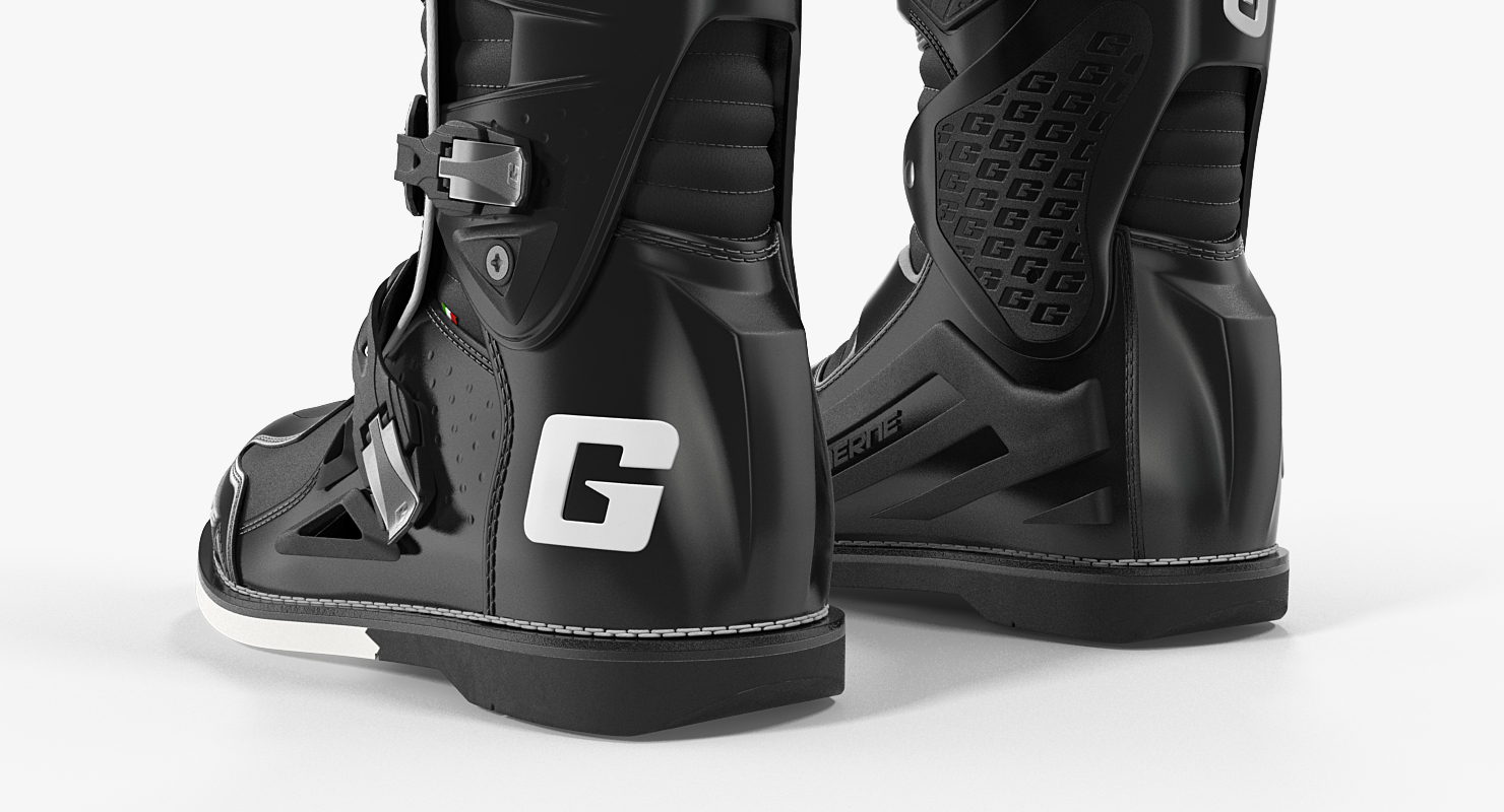 3D Gaerne SG10 Mens Black Motocross Boots model