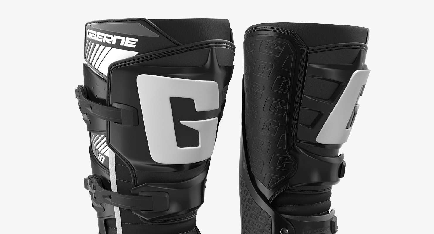 3D Gaerne SG10 Mens Black Motocross Boots model