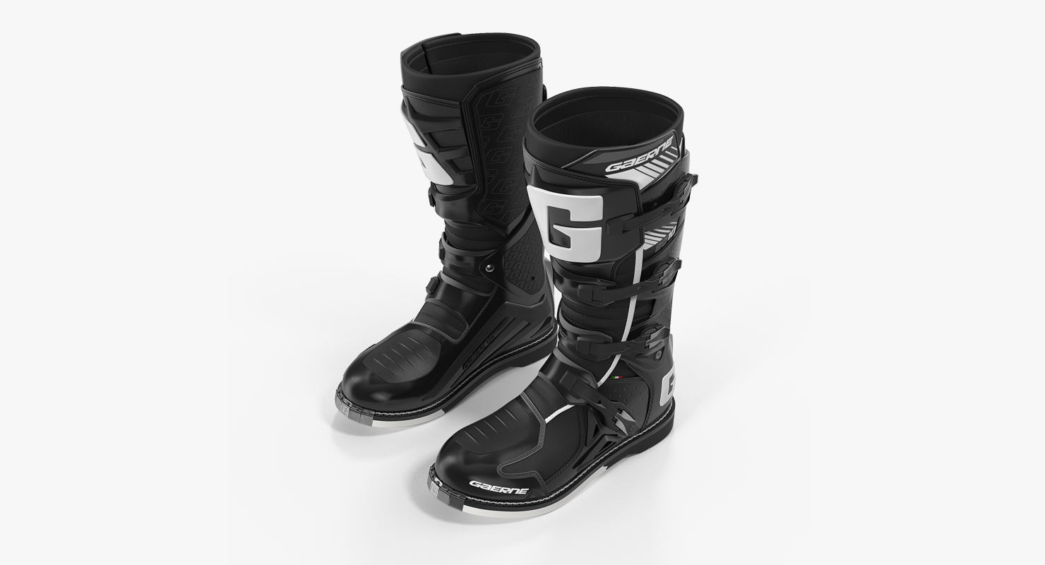 3D Gaerne SG10 Mens Black Motocross Boots model
