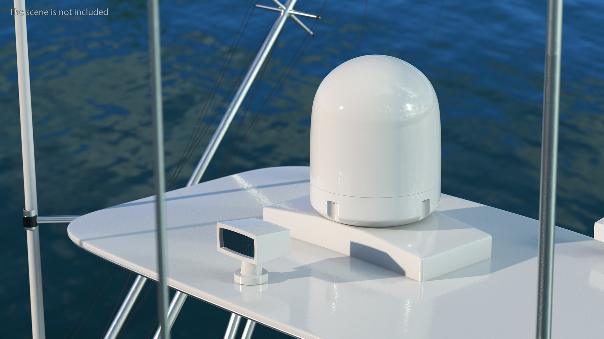 Satellite Antenna Sea Tel Cobham 3D