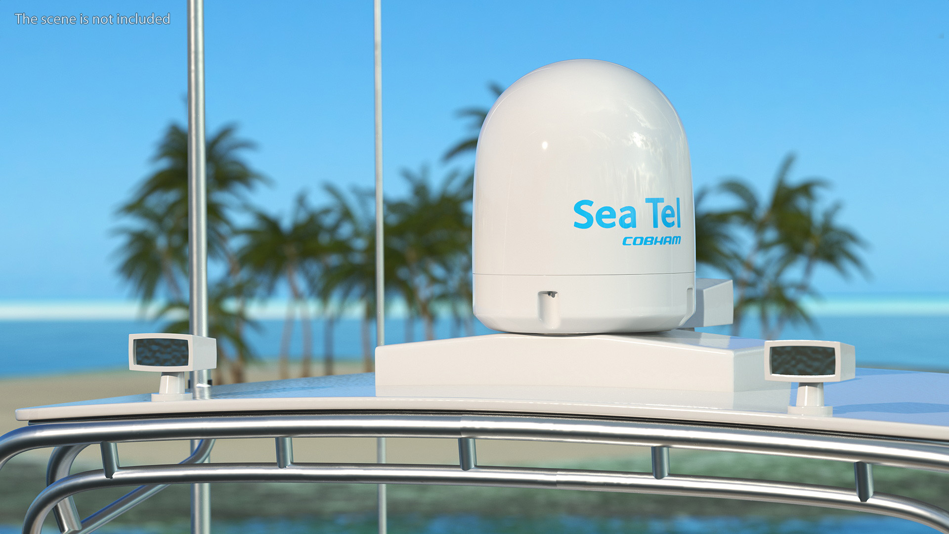 Satellite Antenna Sea Tel Cobham 3D