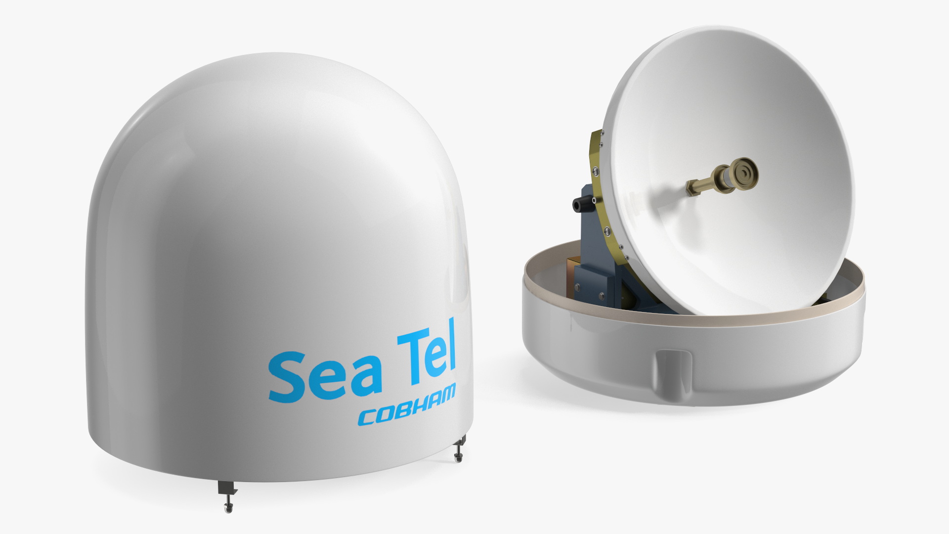 Satellite Antenna Sea Tel Cobham 3D