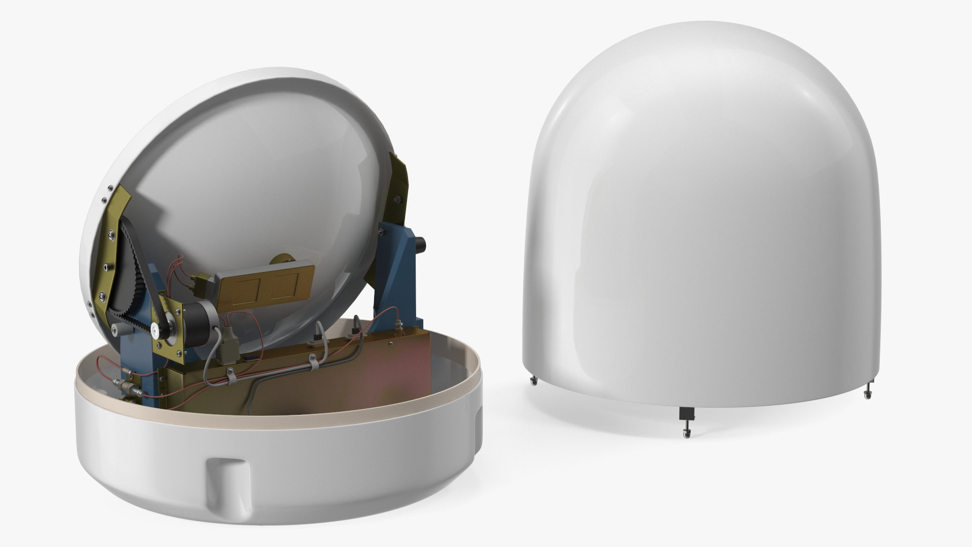 Satellite Antenna Sea Tel Cobham 3D