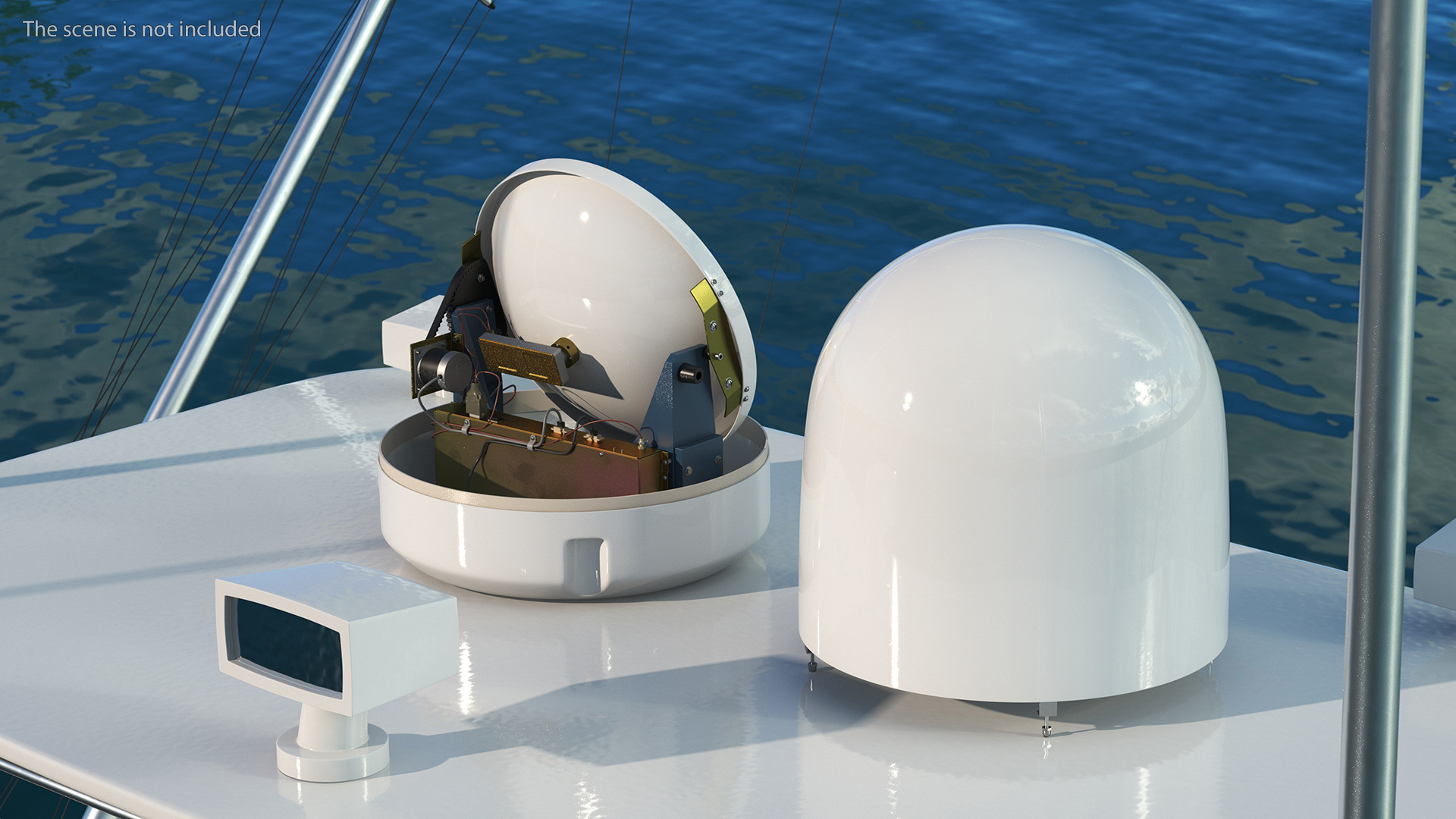 Satellite Antenna Sea Tel Cobham 3D